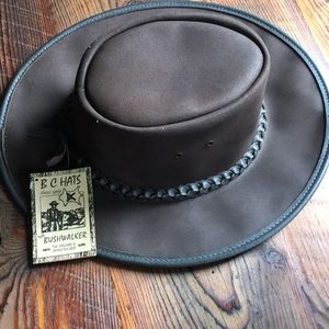 Bush Walker Oily Australian Leather Hat